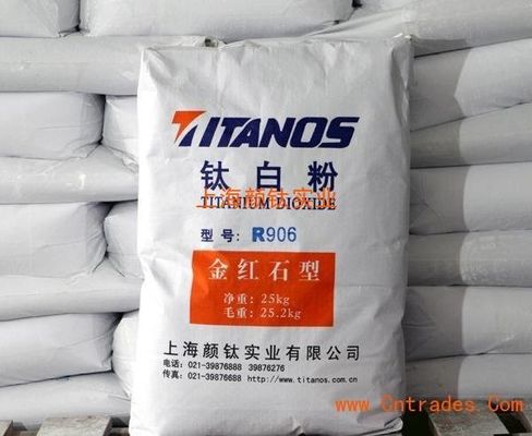 Nicht brennbares Pigment 1317-80-2 CAS-Rutil-Tio2 für keramische Industrie